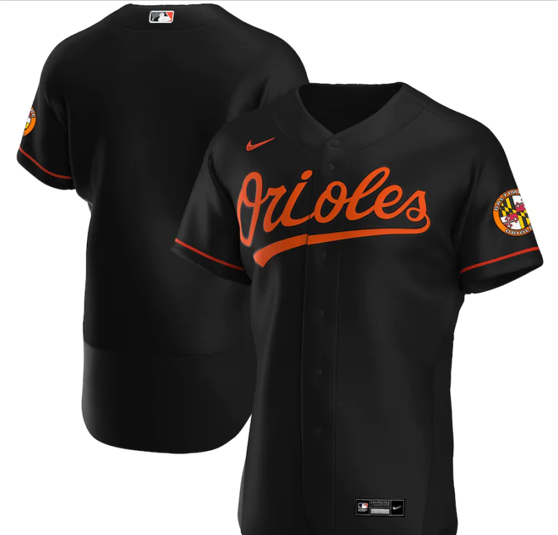 Men's Baltimore Orioles Black Base Stitched Jersey